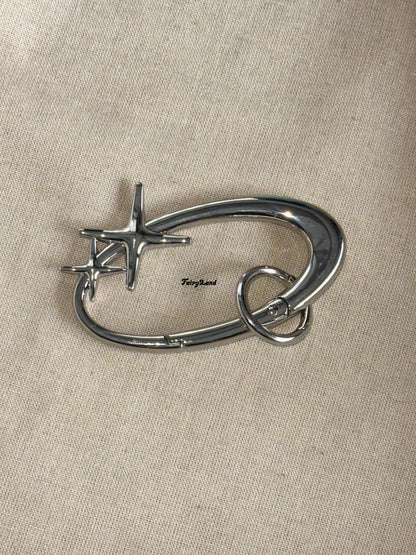 Nova Clasp - Y2K Star Charm Carabiner Keychain & Bag Clip